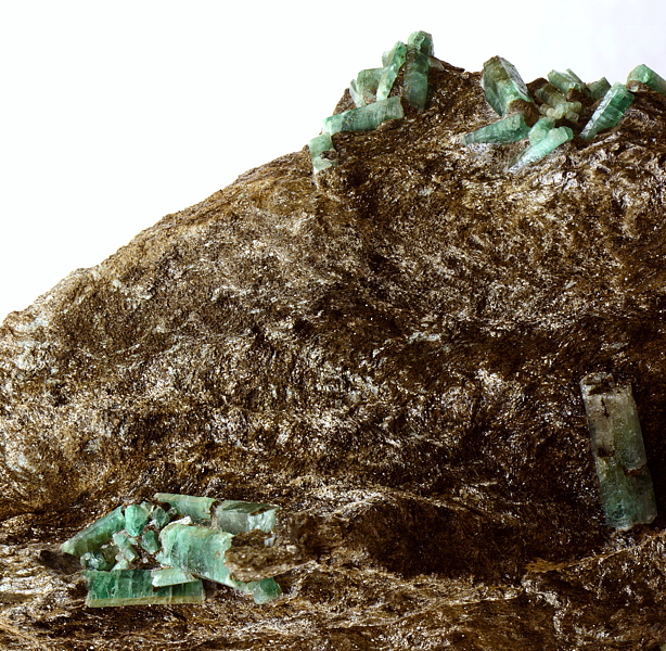 Smaragd in Schiefer| BB: 12cm, F: Habachtal; Finder: Andi Steiner. 