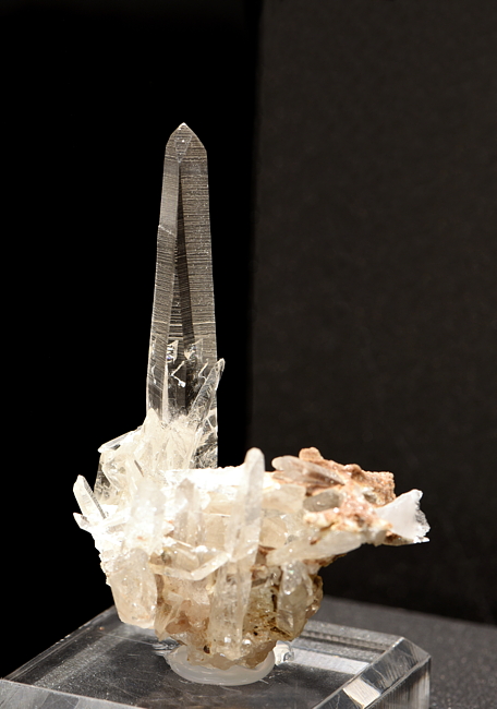 Bergkristall (Muzohabitus)| H: 6 cm; F: Lugnez, GR; Sammlung: Andreas Stucki
