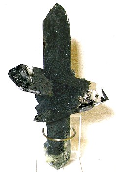 Kristallkreuz mit Chloriteinschluss| H: 17cm