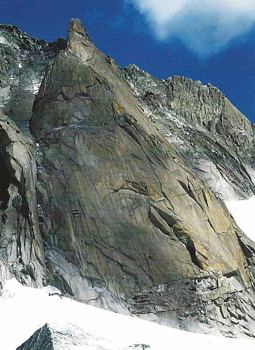 Die Fundstelle liegt eigentlich in der Westwand des Gletschhorns über dem Tiefengletscher