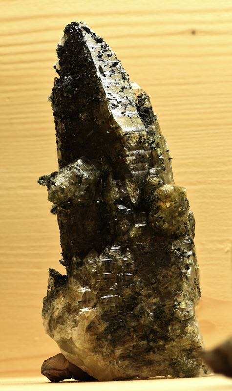Quarz mit Biotit und Rutil| H: 7 cm; F: Pfitscher Joch; Finder: Roman Ebensperger 