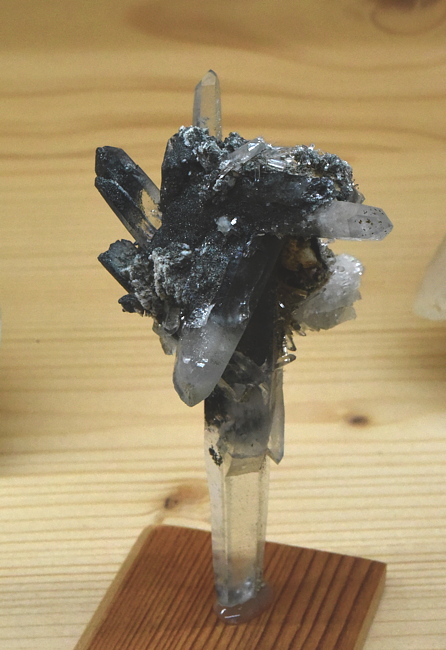 Doppelender-Quarz mit Chlorit | H: 7 cm; F: Grabe; Finder: Josef Fleckinger