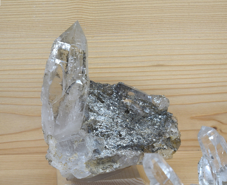 Bergkristallgruppe| B: 8 cm; F: Wolfskofel; Finder: Hermann Gasteiger 