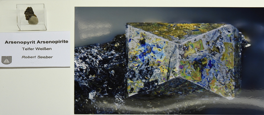 Arsenopyrit (Micromount)| B: 1 cm; F: Telfer Weissen; Sammlung: Robert Seeber 