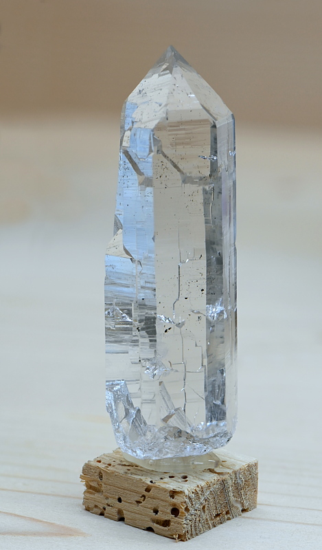 klare Bergkristallspitze| H: 5 cm; F: Rauchkofel; Finder: Oswald Enz, Paul Hofer