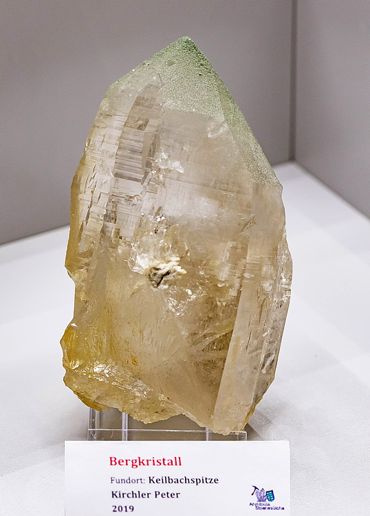 Bergkristall| H: 10 cm; F: Keilbachspitze; Finder: Peter Kirchler