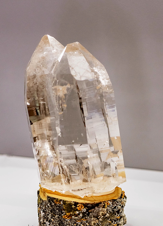 Bergkristall-Doppelspitze| H: 6 cm; F: Keilbachspitze; Finder: Peter Kirchler