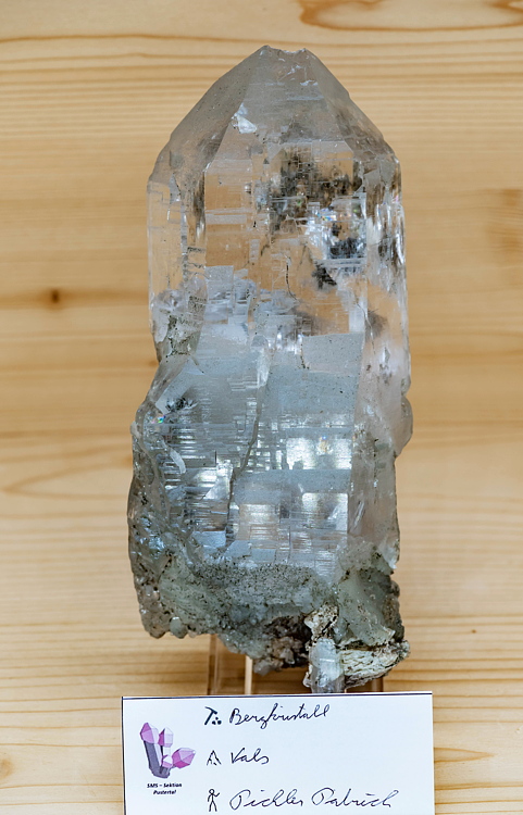Bergkristall| H: 7 cm; F: Vals; Finder: Patrick Pichler