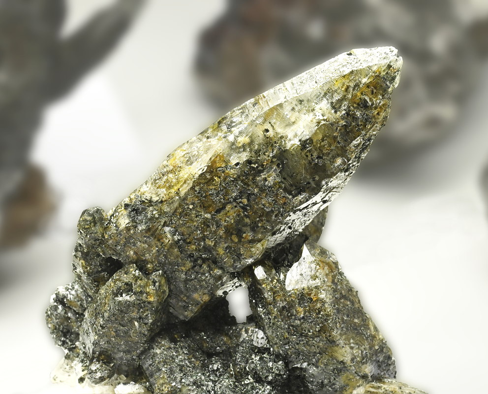 Bergkristall mit Einschlüssen | B: 10 cm; F: Pfitscher Joch; Sammlung: Roman Ebensperger