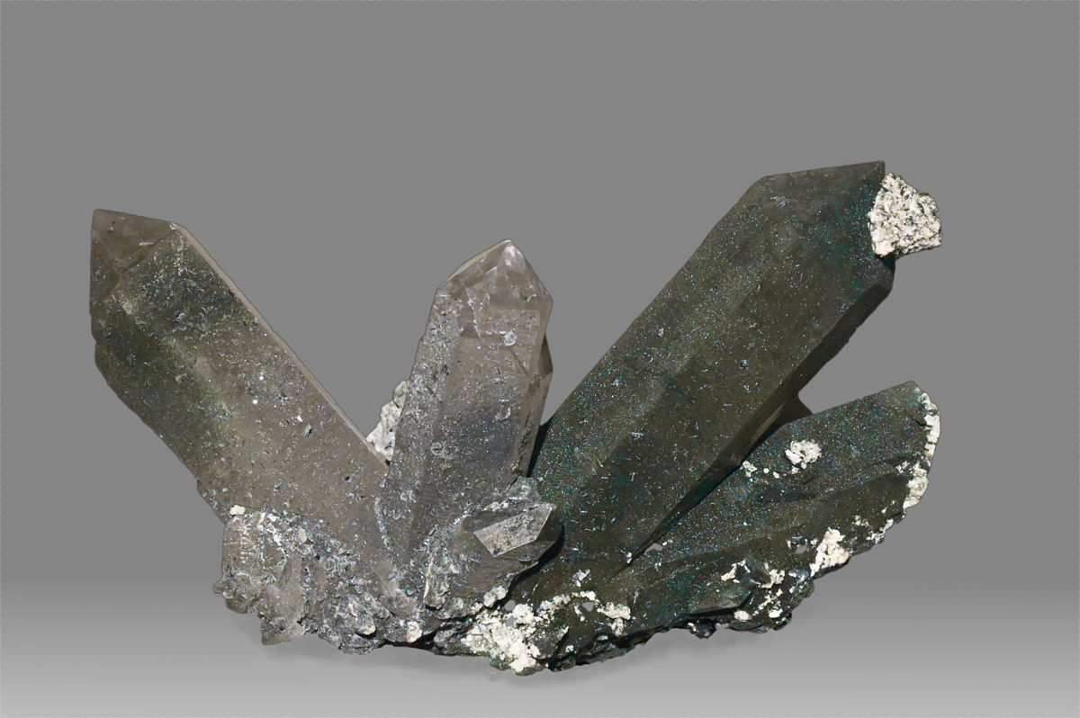 Quarzstufe mit Chlorit| B: 20 cm; F: Gotthard Strassentunnel 2. Röhre 2022 UR; Sammlung: Kanton Uri
