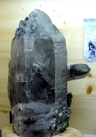 Bergkristall, Adular, Stilbit| LK: 45 cm; F: Rauris; Finder: Wolfgang Vötter, Johann Pleikner jun.