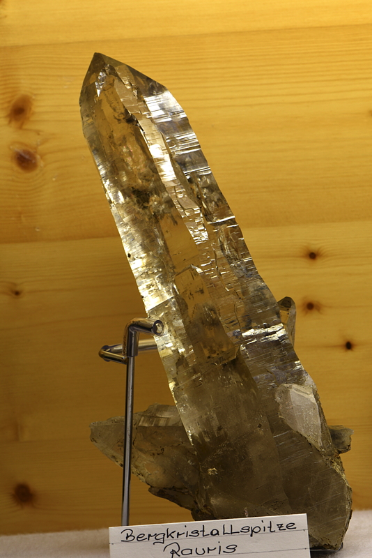 Bergkristallspitze| H: ca. 25cm, F: Rauris; Finder: Hermann Schwaiger 