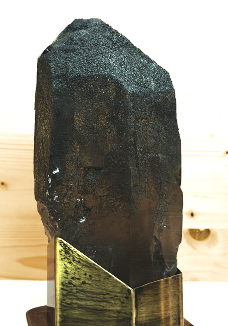 Grosser Quarz mit Chlorit| H: ca. 24 cm, F: Habachtal; Finder: Franz Millgrammer 