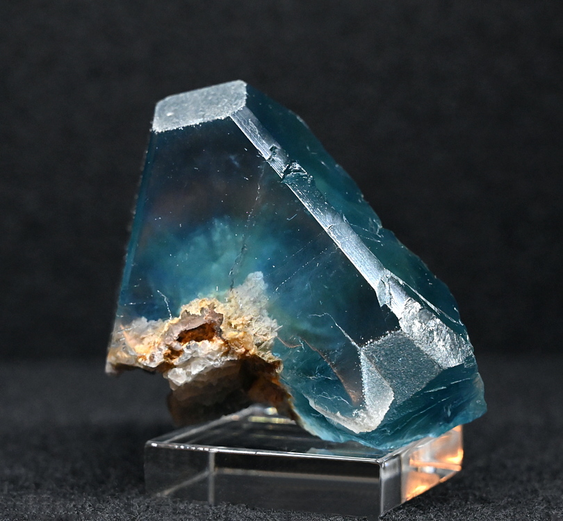 blauer Fluorit| (gleicher Kristall wie Bild vorher) B:4 cm; F: Weisseck, Lungau; Sammlung: Anton Baier