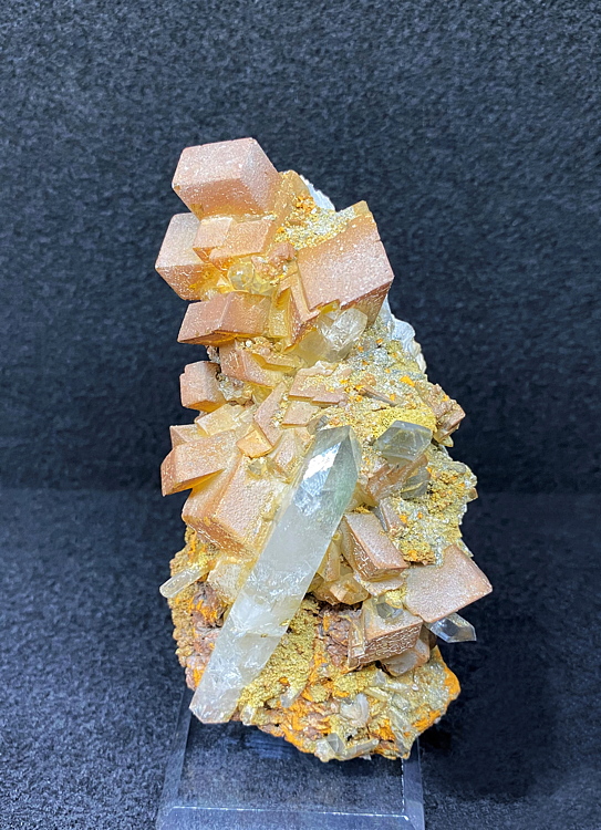 Bergkristall Calcit| H=10cm, Fundort: Rauris; Finder: Andreas Filzer