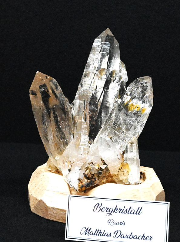 Bergkristall-Gruppe| H: 7 cm, F: Rauris, Finder: Matthias Daxbacher