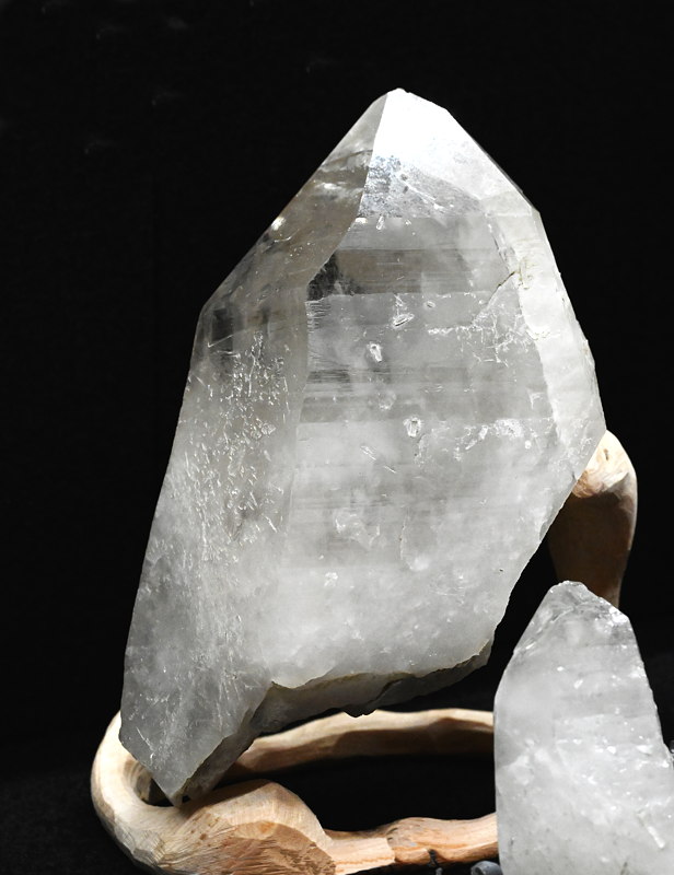 Bergkristall mit Milarit| H: 9 cm, F: Kapruner Tal, Finder: H. Stadler und M. Köhldorfer