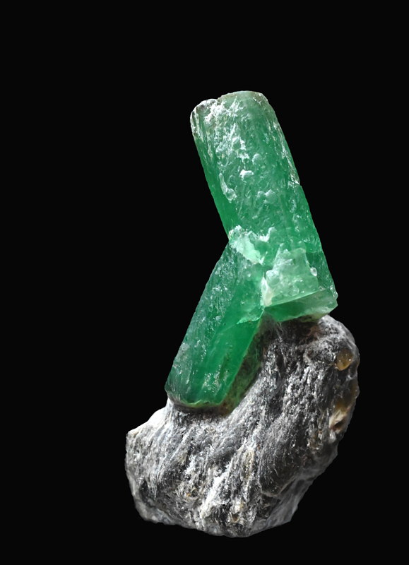Smaragd-Stufe| H: 3 cm, F: Habachtal (2019), Finder: Georg Rossberger