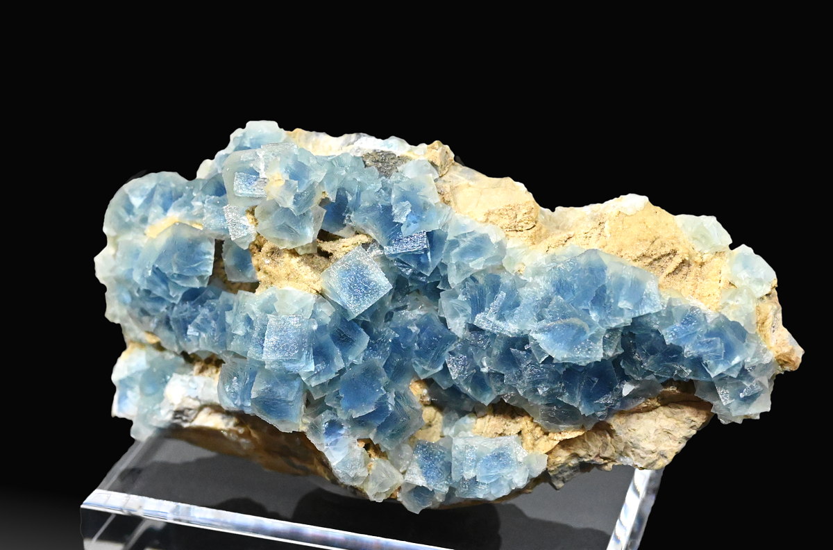 Blauer Fluorit| B: 17 cm, F: Rehrlköpfl, Schlossberg, Vorderkrimml, Sammlung: Alexander Spunda