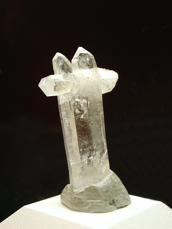 Bergkristall-Kreuz, H: 7 cm; F: Val Cristallina (GR)| Privatsammlung