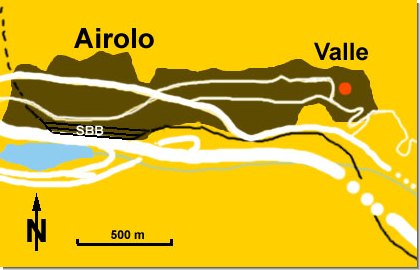 Situationsplan Airolo - Valle