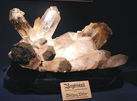 Riesenbergkristallgruppe| Stubachtal, AT; B: 100cm; Gewicht: 130kg; Coll. Wolfgang Vötter