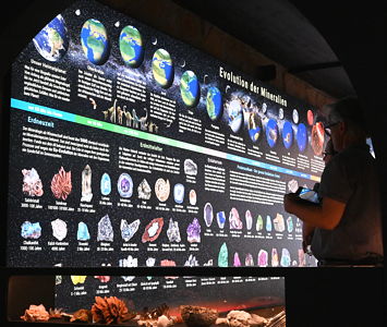 Visualisierung zum Hauptmotiv 'Evolution der Mineralien'