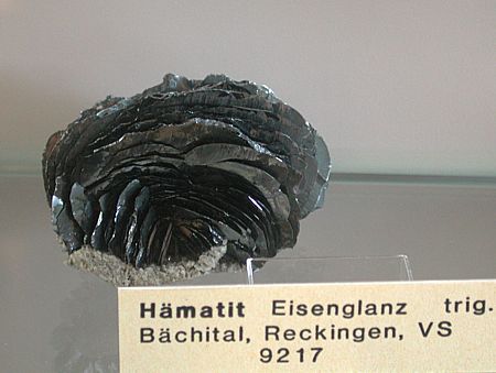 Hämatit (Eisenglanz), Bächital, Reckingen, VS| B: ca. 6cm [9217] =>IMPG