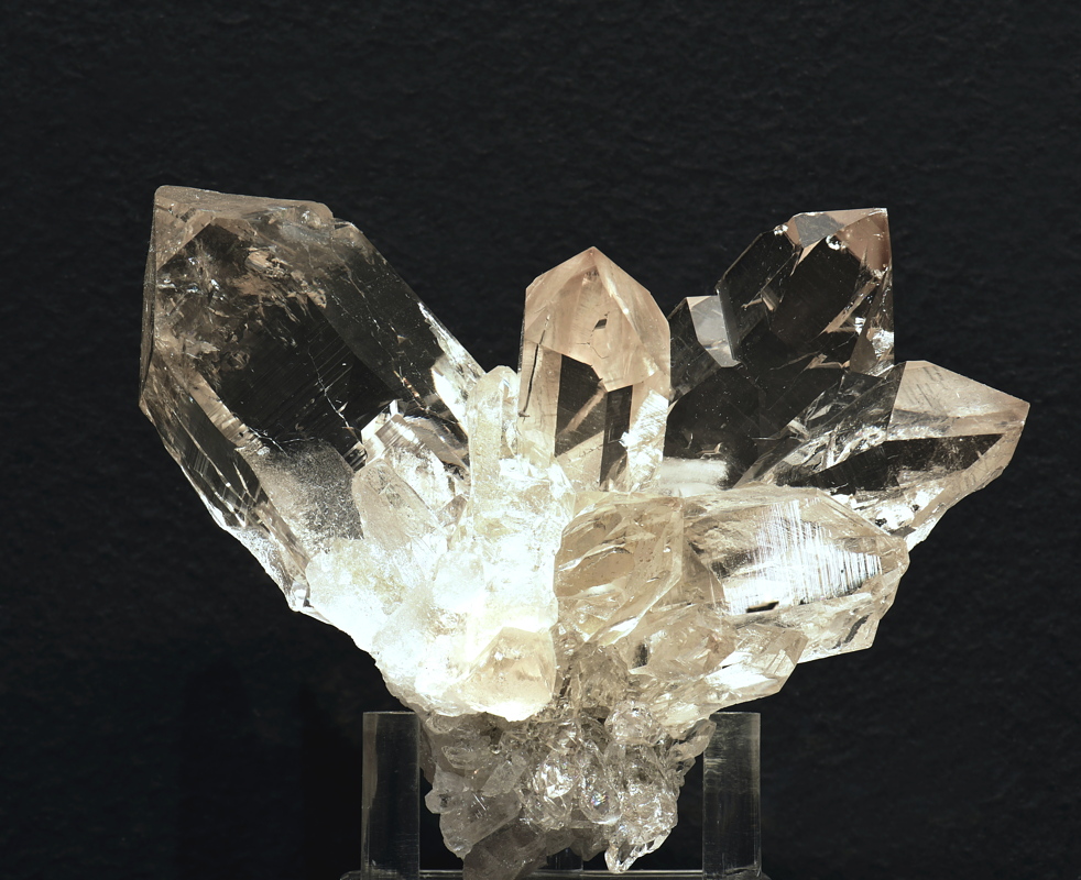Bergkristallgruppe| B: ca. 10 cm; F: ?; Sammlung: Toni Jauch 
