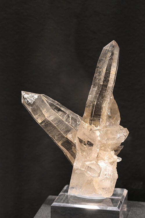 Bergkristall-Gruppe (Tessinerhabitus)| H: 15 cm; F: Prosa TI; Sammlung: Guido Frigerio