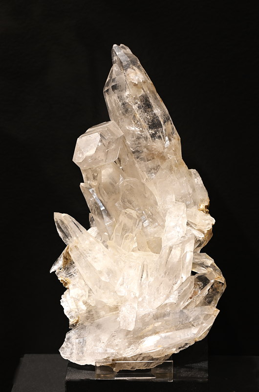 Bergkristallgruppe (Tessinerhabitus)| H: 20 cm; F: Bleniotal TI; Sammlung: Dante Donati