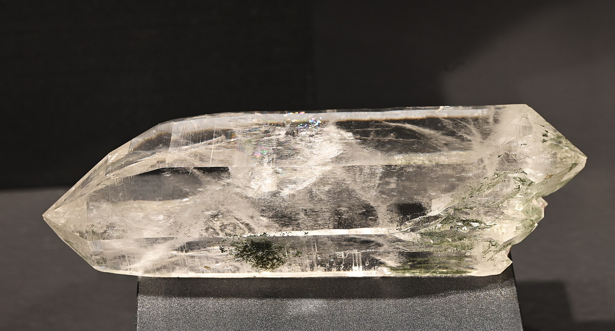 Klarer Bergkristall-Doppelender| B: 10 cm; F: Sella TI; Sammlung: Dante Donati