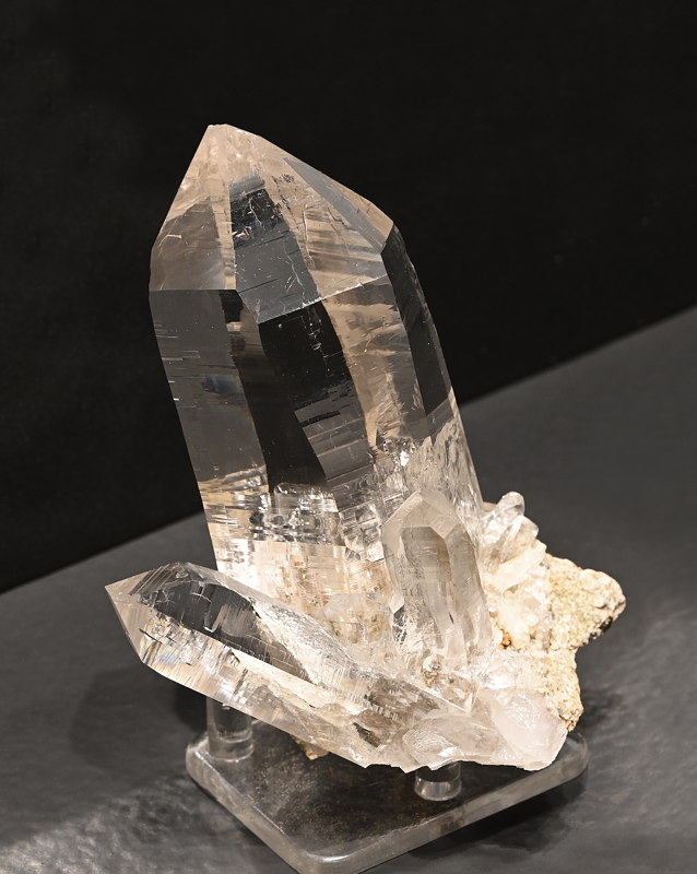 Bergkristallgruppe| H: 11 cm; F: Witenwassern UR; Sammlung: Josef Breitenmoser, René Zimmermann