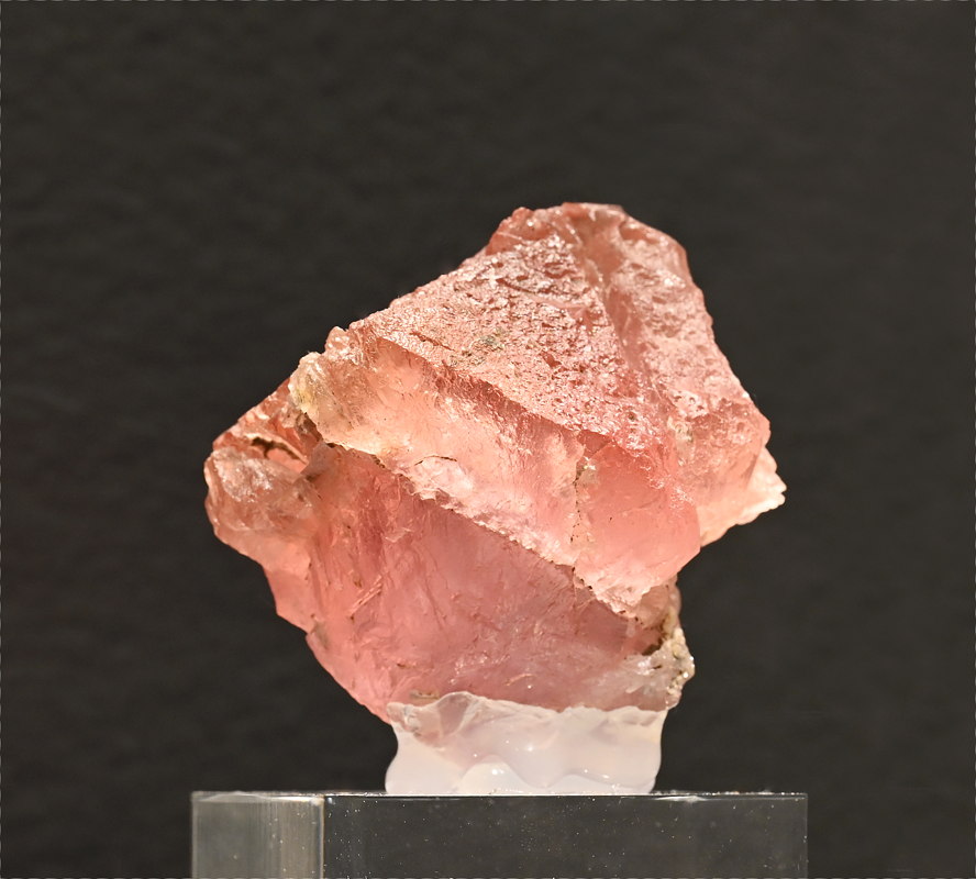 Rosa Fluorit| B: 5 cm; F: Glacier Trient VS; Sammlung: Justin Marquis, Jean-François Osenda
