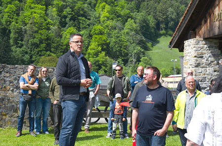 Kurt Schuler, Präsident der Korporation Uri betonte die Rolle des Strahlnens und die gute Zusammenarbeit