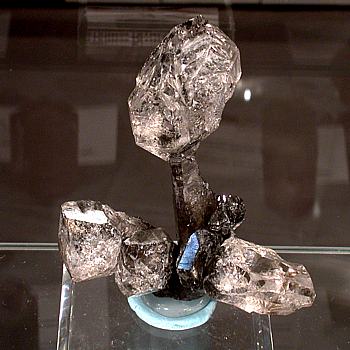 Herkimer-Szepter-Kreuz| B: 7 cm; Fundort: Treasure Mountain Diamond Mine, NY, USA;
